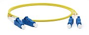 FC-D2-9-LC/UR-LC/UR-H-5M-LSZH-YL / Патч-корд волоконно-оптический одномодовый
