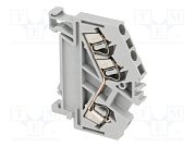 WAGO 280-641 клемма 3-проводная проходная угловая, серая / Клемма проводная проходная на DIN-рейку