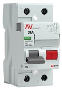 DV 2P 25А/ 30мА (A)  AVERES (rccb-2-25-30-a-av) / Выключатели дифференциального тока (УЗО)