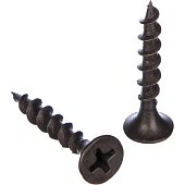 Саморезы 3,5х32 потай, крупная резьба, оксид (1 кг) (КИТАЙ/ТАЙВАНЬ)