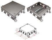 КМ IP55-2020, 12 вводов, нержавейка / Коробка монтажная электротехническая