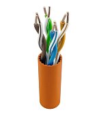 NTSS-IN-UTP4-5Е-LSZH-OR кат.5E UTP 4 пары 24AWG LSZH внутренний 305м оранжевый