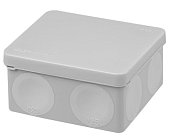 Распаячная коробка, двухкомпонентная, ОП 100х100х50 мм, IP66, 8 вх., серая TDM (SQ1401-2513)