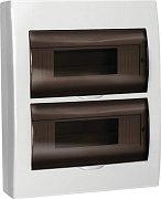 Корпус пластиковый навесной GENERICA ЩРН-П-24 черная прозрачная дверь IP41 (MKP12-N-24-41-G) / Корпус пластиковый