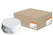 Коробка ОП D85х40мм, крышка, IP54, 4вх. (SQ1401-0502) / Распаячная коробка