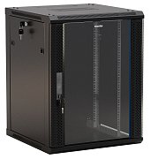 TWB-0945-GP-RAL9004 / Шкаф телекоммуникационный 19" настенный 9U