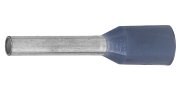 Наконечник-гильза НШВИ 0.75-06, серый (100 шт) (IF0.75-06GR) / Наконечник-гильза с изолированным фланцем