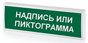 КОП-25 (КОП-25П) (IP54) "Выход", зеленый фон / Оповещатель охранно-пожарный световой (табло)