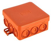 Коробка JBL085 85х85х38, 12 вых., 2P (0,15...2,5мм²) (43055HF) / Коробка монтажная, огнестойкая, без галогена