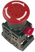 Кнопка AE-22 ""Грибок"" с фиксацией красн. D=22мм (BBG10-AE-K04) / Кнопка красная с фиксацией без подсветки