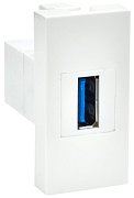 Розетка USB PRIMER A 3.0 РКЮ-10-00-П 1 модуль белая (PR-KK40D-RU-0-1-A3-K01) / Розетка USB