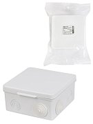Коробка ОП 100х100х55мм, крышка, IP54, 8вх., белая (SQ1401-0923) / Распаячная коробка