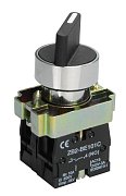 Переключатель LAY5-BD25 на 2 положения "I-0" стандартная ручка NO+NC (BSW60-BD-2-K02) / Переключатель