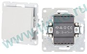 Выключатель 1-клавиша 16 A, 250 B, белый LK60 (860104-1) / Выключатель