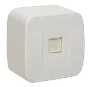 Минск Розетка RJ-45 1-местная ОП 1А (EGK01-035-10) / Розетка RJ-45 1-местная ОП 1А