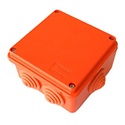 Коробка JBS100 100х100х55, 6P, (0,15-10мм²) 42367HF / Коробка монтажная, огнестойкая, без галогена