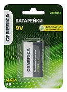 Батарейка Alkaline 6LR61 9V GENERICA (ABT-6LR619V-ST-L02-G) / Батарейка щелочная