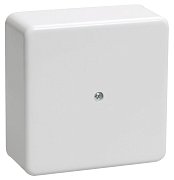 Коробка распаячная КМ41222 100х100х44 открытой проводки (6 клемм 6 мм²) белая (UKO10-100-100-044-K01) / Коробка распаячная безгалогенная (HF)