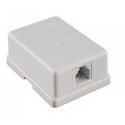 Розетка настенная RJ-11, 6P4C, 1порт (10-0305) / Телефонная розетка