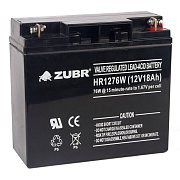 ZUBR HR 1276W (12V, 18Ah) / Аккумулятор герметичный свинцово-кислотный
