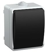 Выключатель 1-клавишный проходной ВС20-1-0-ФСр открытой установки IP54 серый FORS (EVS10-K03-10-54-DC) / Выключатель