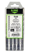 Набор буров SDS-plus V PLUS 5шт, 2-cutting (240400) / Набор буров SDS-plus (5,6х110 мм; 6,8,10х160мм)