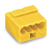 WAGO 243-504 Клемма MICRO 4-проводная желтая / Клемма для распределительных коробок