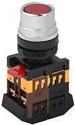 Кнопка ABLF-22 красный D22мм неон 1з+1р (BBT10-ABLF-K04) / Кнопка с подсветкой