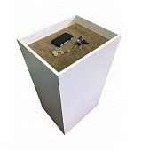 Стол досмотровый 500х400х950 мм (белый)