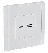 FORTE&PIANO Розетка USB A+C 3,1А FP250 скрытой установки белый (FP-U22-D31-K01) / Розетка USB серии FORTE&PIANO