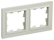 Рамка 2-местная РУ-2-БрКр IP20 бежевый BRITE (BR-M22-K10) / Рамка