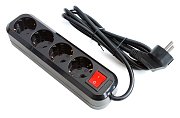 SP4B-350 / Сетевой фильтр 4 розетки, 5м черный
