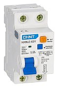 NXBLE-63Y (R) 1п+N C 6А 30мА электронный тип AC 4.5кА CHINT (105540) / Автоматический выключатель дифференциального тока