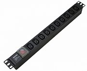 SHE19-10IEC-S-IEC / Блок розеток 19"