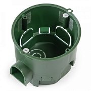 Коробка установочная углубленная безгалогенная (HF) 68х60 с саморезами (80-0550См) (Промрукав) / Коробка установочная