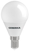 Лампа светодиодная G45 шар 8Вт 230В 3000К E14 GENERICA (LL-G45-08-230-30-E14-G)