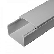Короб 60х40 (Промрукав) (PR03.0077) / Кабель-канал с двойным замком серый 60х40