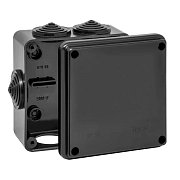 Коробка TYCO ОП 100х100х50мм УХЛ1 IP54 черный (67050Ч) / Коробка распределительная