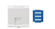 SIP3A-1K-M45-45 / Вставка угловая 45х45 для 1 модуля Keystone Jack, со шторками