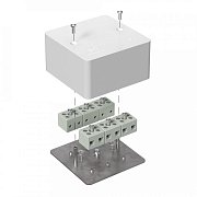 Коробка огнестойкая 85х85х45 (латунь) (40-0460-FR6.0-12-Е60) / Коробка огнестойкая для открытой установки