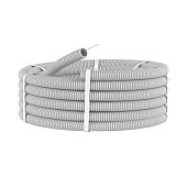 Труба ПВХ легкая серая с протяжкой D25 ELASTA (CTG20-25-K41-025I)