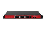 PND-24P-2G2F-BT2 (300W) / Коммутатор неуправляемый 26-портовый с функцией PoE