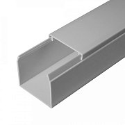 Короб 40х40 (Промрукав) (PR03.0076) / Кабель-канал с двойным замком серый 40х40