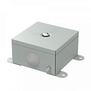 Коробка металлическая серая 110х110х65 (70-0360-7035) / Коробка металлическая