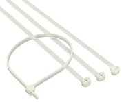 Хомут 4,8x300 P6.6, белый (100шт) (21217SR) / Хомут с двойным замком