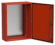 Корпус металлический TITAN 5 ЩМП-80.60.25 800х600х250 УХЛ1 IP66 RAL3020 красный с монтажной платой (TI5-13-N-080-060-025-66) / Корпус металлический с монтажной платой