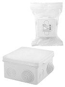 Коробка ОП 80х80х50мм, крышка, IP54, 7вх., белая (SQ1401-0922) / Распаячная коробка