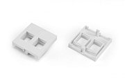 SIP2-2N-M45-45 / Вставка 45х45 (аналог Mosaic) для 2х модулей формата Keystone Jack