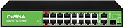 DSP216F-1G-1C-R300 (L2) 16х100Мбит/с 1х1Гбит/с 1хКомбо(1000BASE-T/SFP) 16PoE 16PoE+ 2PoE++ 300W / Коммутатор с питанием по PoE