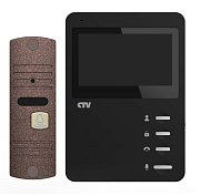 CTV-DP1400N (черный + бронза) / Комплект видеодомофона